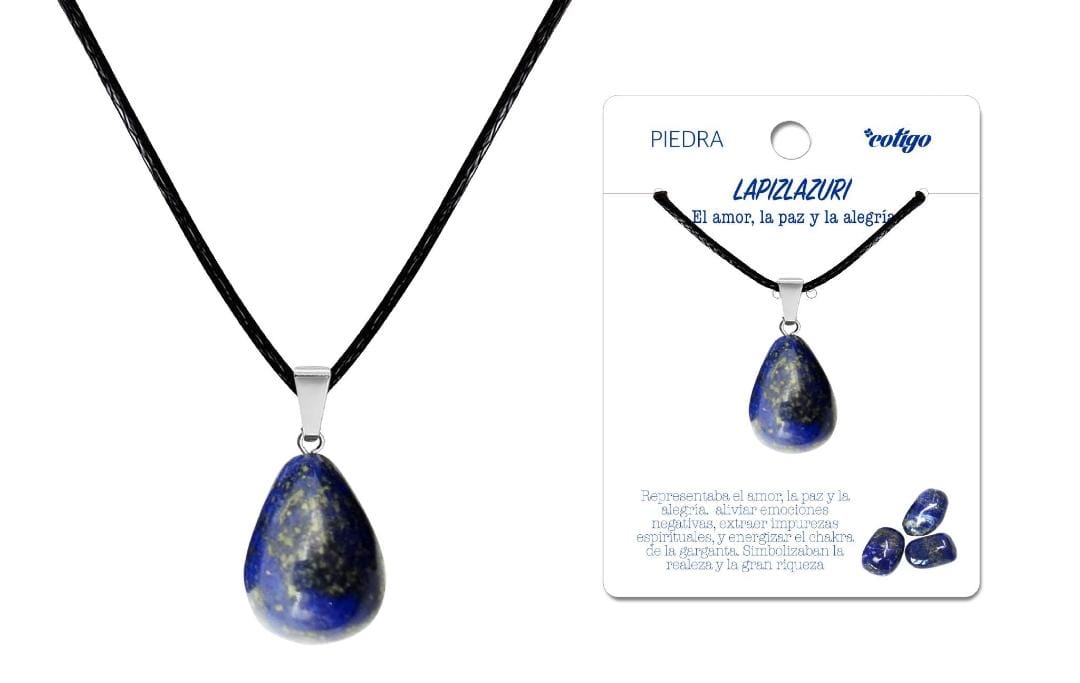 Colgante Gota de piedra Lapislázuli