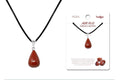 Colgante Gota de piedra Jaspe Rojo