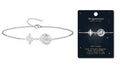 Pulsera Doble Protección – Nudo de Bruja, Tetragrammaton y pierda Cuarzo Blanco